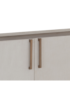 Cream Leather 4-Door Sideboard | Splendido Jamille