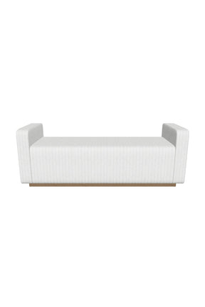 Channel-Tufted Fabric Bench by Splendido Odette