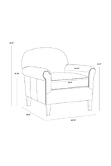 Modern European furniture - Sculpted Leather Lounge Chair - www.oroa.com