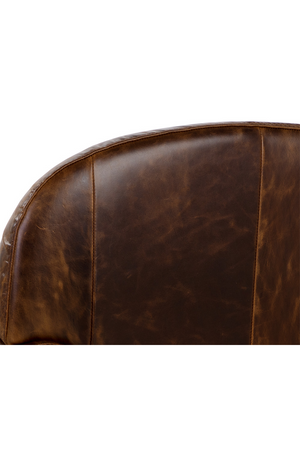 Sculpted Leather Lounge Chair | Splendido Bastoni