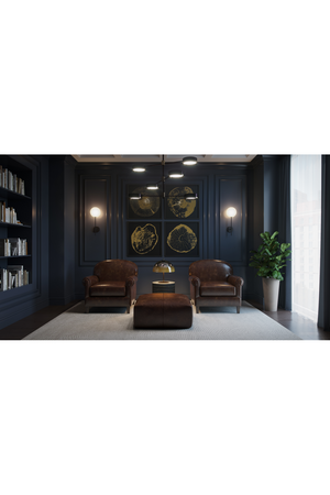 Sculpted Leather Lounge Chair | Splendido Bastoni