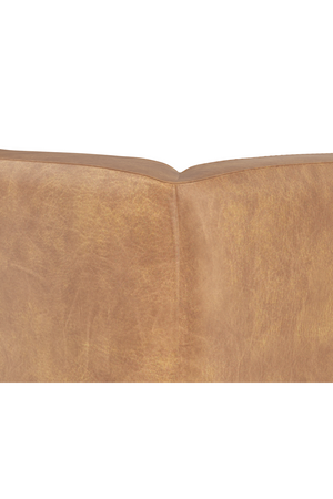 Brown Leather Chaise Sofa | Splendido Brandi