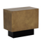Modern European furniture - Rectangular Brass Side Table - www.oroa.com