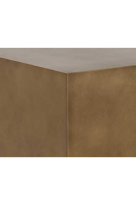 Modern European furniture - Rectangular Brass Side Table - www.oroa.com