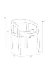 Modern European furniture - Woven Seat Indoor/Outdoor Dining Chair - www.oroa.com