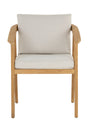 Modern European furniture - Cream Padded Outdoor Dining Chair - www.oroa.com