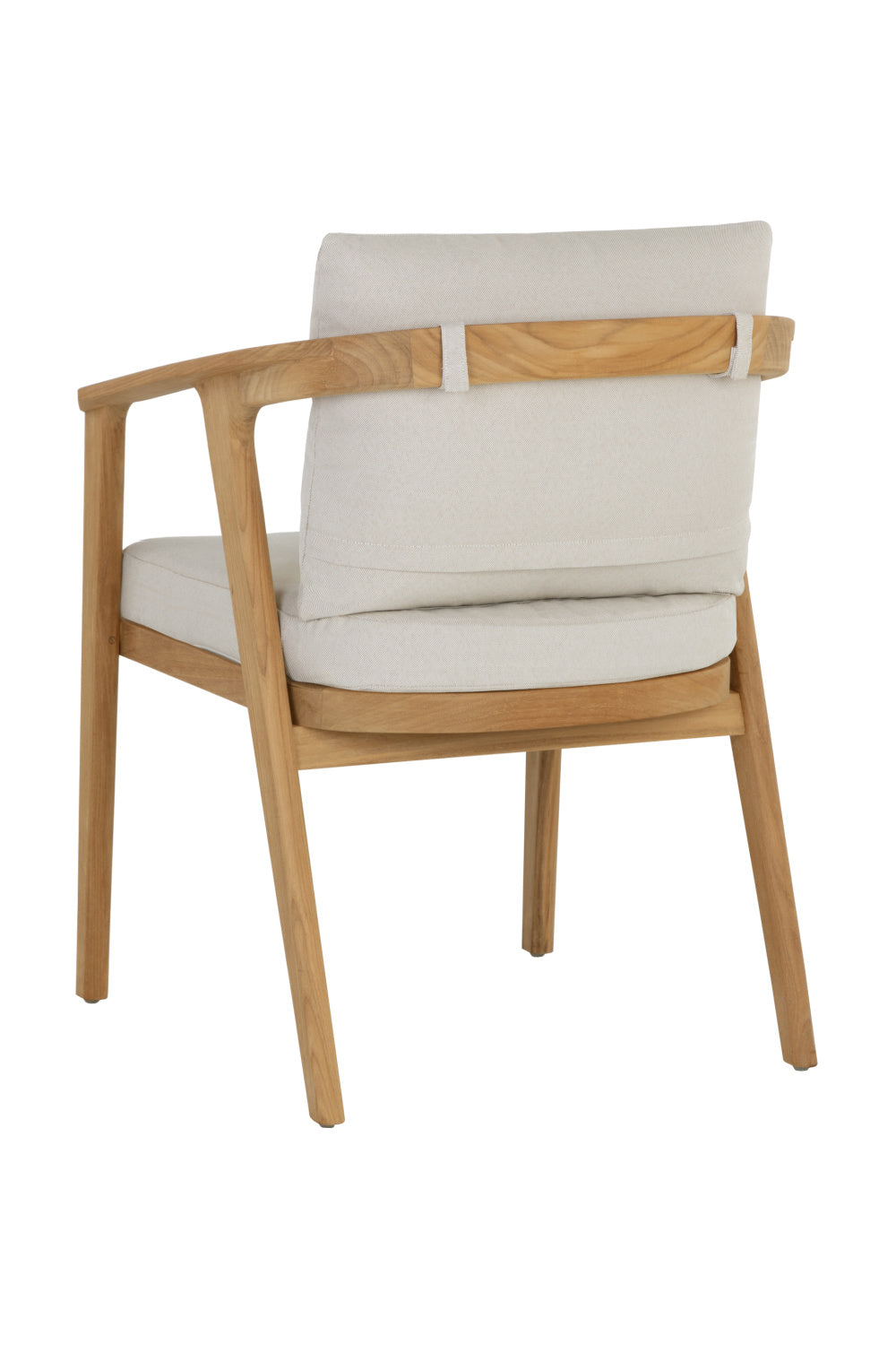 Modern European furniture - Cream Padded Outdoor Dining Chair - www.oroa.com