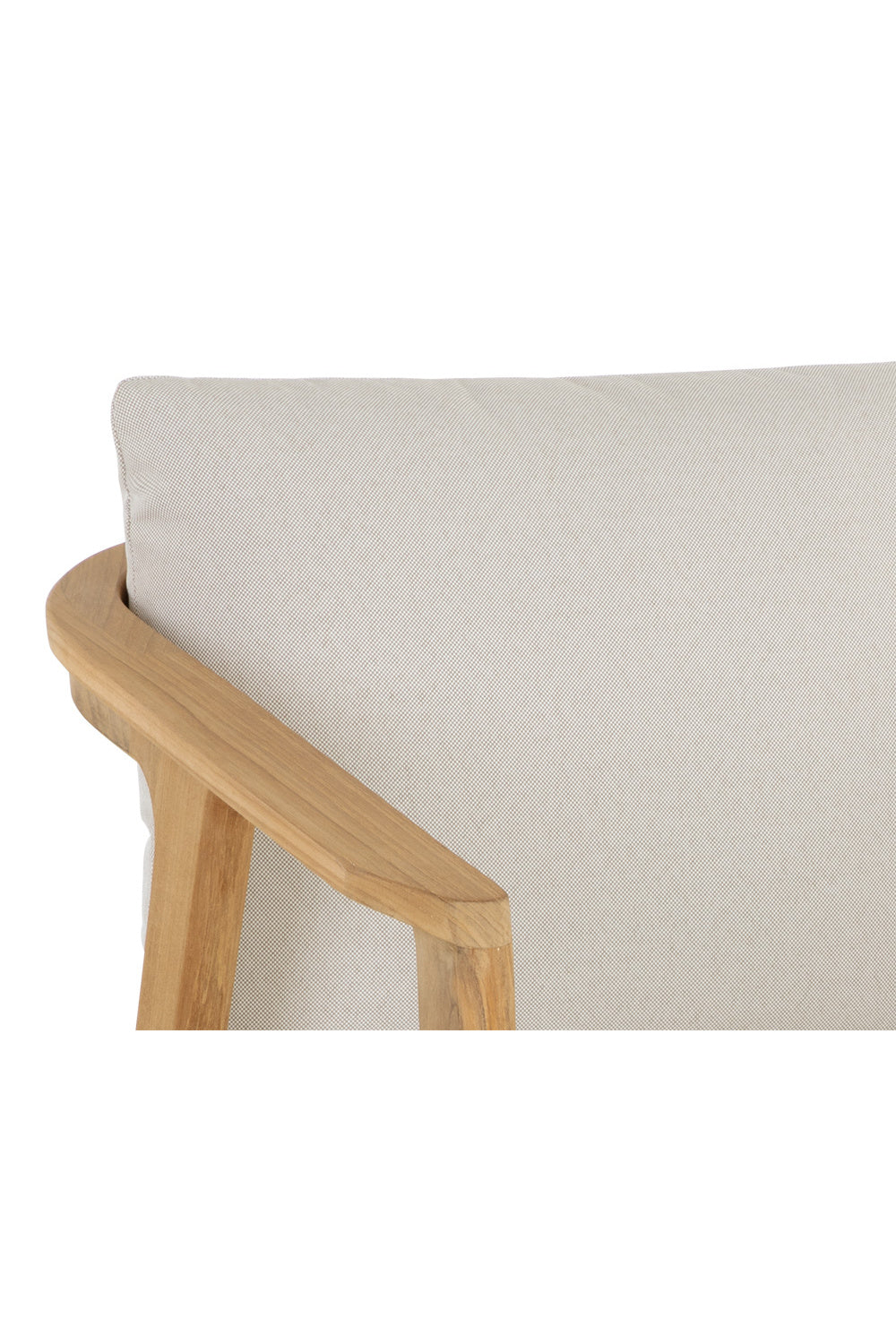 Modern European furniture - Cream Padded Outdoor Dining Chair - www.oroa.com