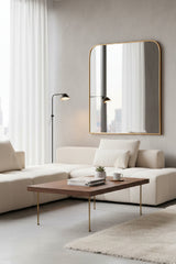 Modern European furniture - Iron Framed Wall Mirror - www.oroa.com