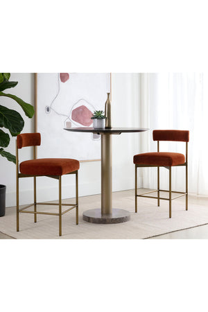 Low Back Fabric Counter Stool | Splendido Seneca | Oroa.com