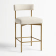 Low Back Fabric Counter Stool by Splendido Seneca Barstool