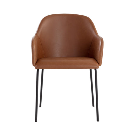 Leather Look Dining Armchair by Splendido Hensley Dining Chair, alternate view 2