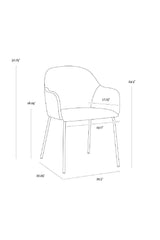 Modern European furniture - Leather Look Dining Armchair - www.oroa.com