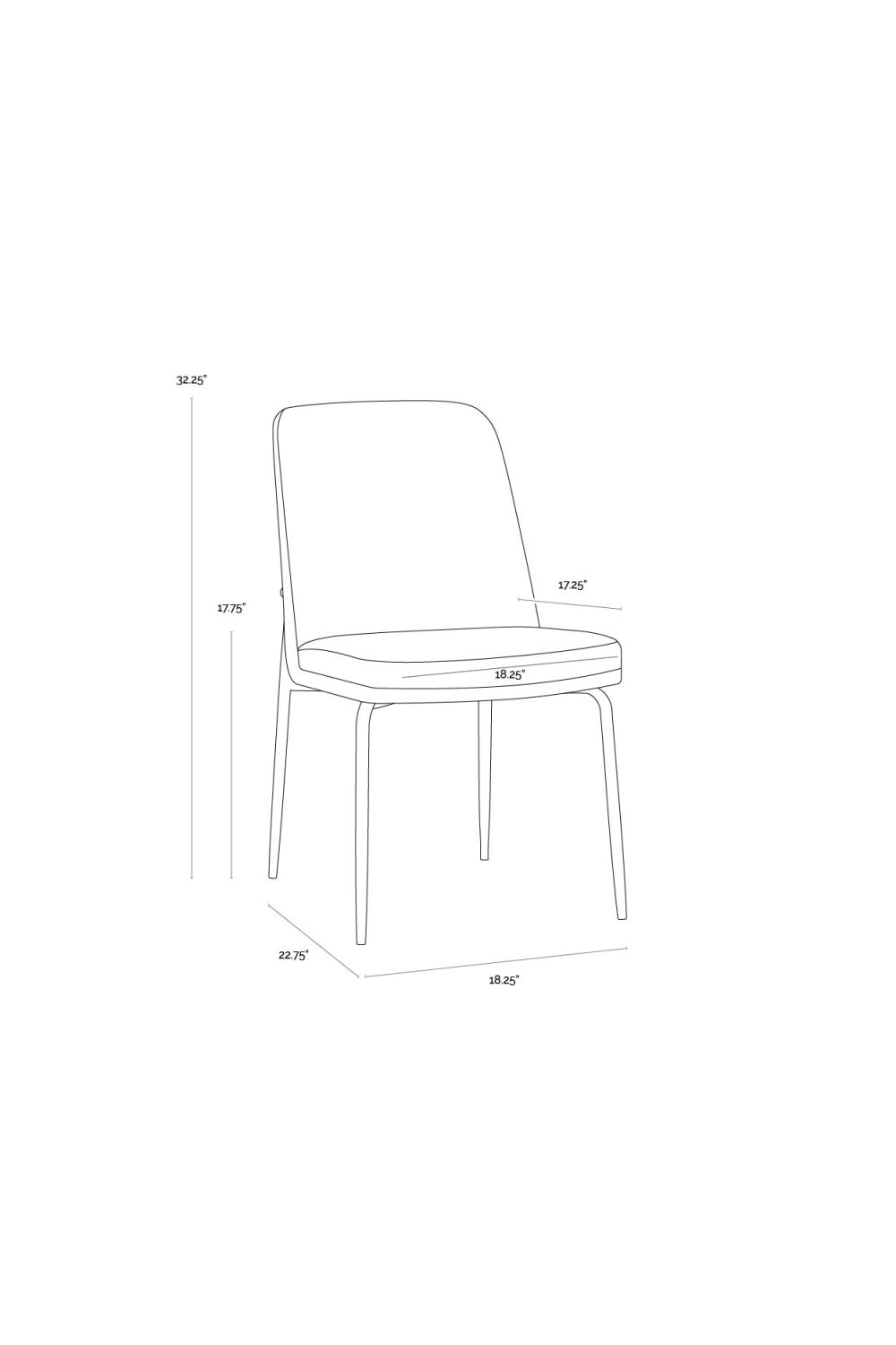 Modern European furniture - Green Fabric Dining Chairs (2) - www.oroa.com