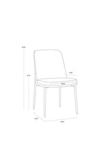 Modern European furniture - Green Fabric Dining Chairs (2) - www.oroa.com