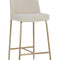 Modern European furniture - Antique Brass Fabric Counter Stool - www.oroa.com