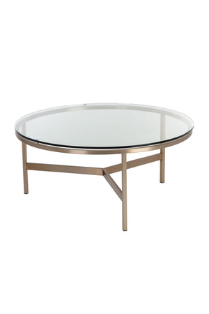 Bronze Framed Glass Coffee Table | Splendido Flato