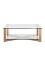 Modern European furniture - Square Glass Coffee Table - www.oroa.com