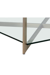 Modern European furniture - Square Glass Coffee Table - www.oroa.com