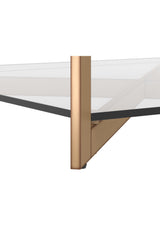 Modern European furniture - Square Glass Coffee Table - www.oroa.com