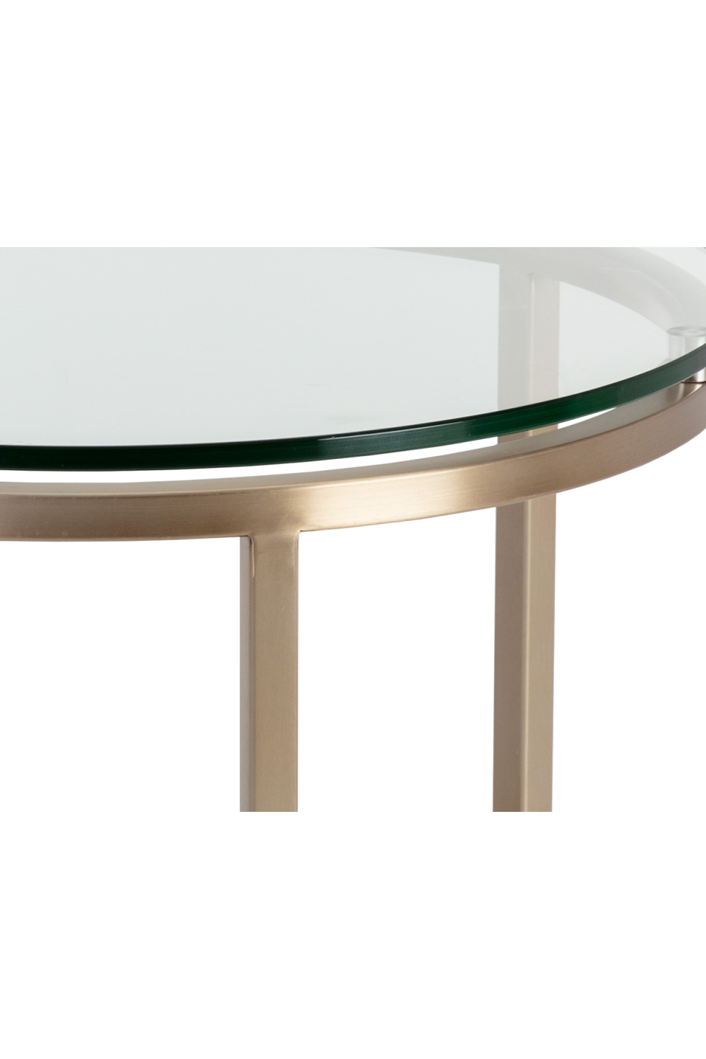 Tempered Glass Round End Table | Splendido Flato