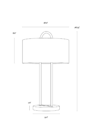 Drum Shade Table Lamp | Splendido Kezna | Oroa.com