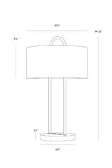 Modern European furniture - Drum Shade Table Lamp - www.oroa.com