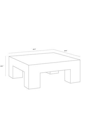 Square Indoor/Outdoor Coffee Table | Splendido Renley | Oroa.com