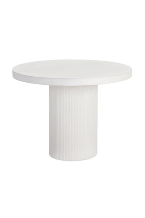 White Concrete Indoor/Outdoor Dining Table by Splendido Nicolette