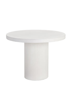 White Concrete Indoor/Outdoor Dining Table | Splendido Nicolette | Oroa.com