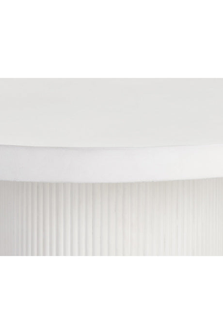 Modern European furniture - White Concrete Indoor/Outdoor Dining Table - www.oroa.com