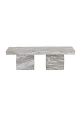Modern European furniture - Sand Marble Concrete Outdoor Bench - www.oroa.com