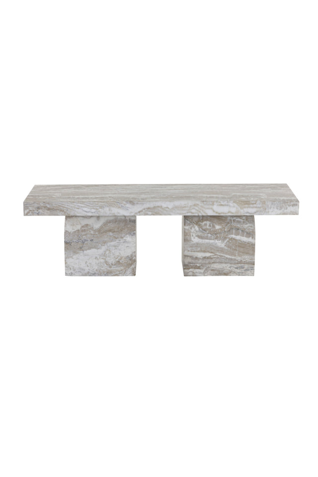 Modern European furniture - Sand Marble Concrete Outdoor Bench - www.oroa.com