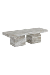 Modern European furniture - Sand Marble Concrete Outdoor Bench - www.oroa.com