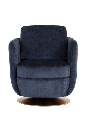 Modern European furniture - Gold Base Swivel Lounge Chair - www.oroa.com