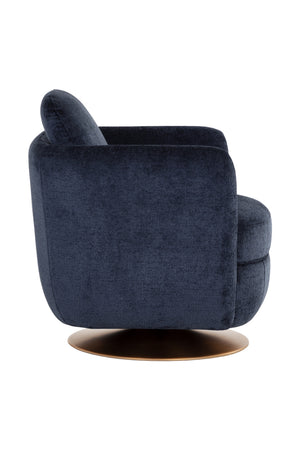 Modern European furniture - Gold Base Swivel Lounge Chair - www.oroa.com