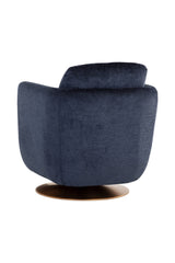 Modern European furniture - Gold Base Swivel Lounge Chair - www.oroa.com