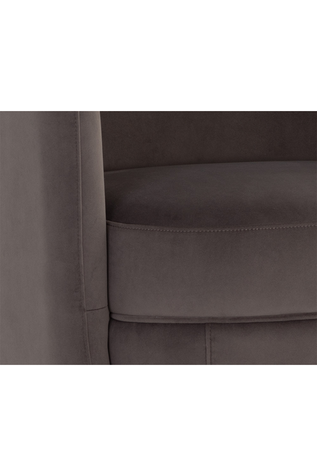 Modern European furniture - Gold Base Swivel Lounge Chair - www.oroa.com