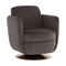 Modern European furniture - Gold Base Swivel Lounge Chair - www.oroa.com