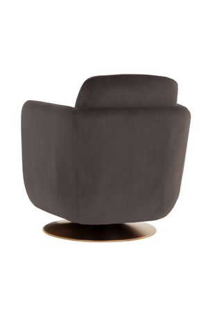 Modern European furniture - Gold Base Swivel Lounge Chair - www.oroa.com