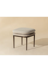 Modern European furniture - Cream Padded Stool - www.oroa.com