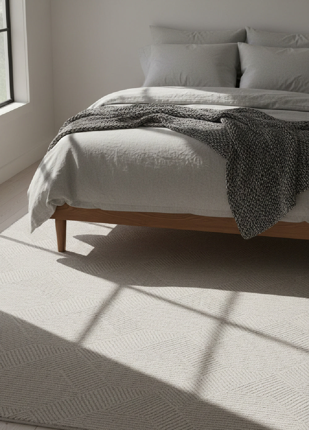 Gray Hand-tufted Area Rug | Splendido Calais | Oroa.com