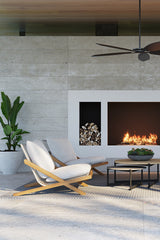 Modern European furniture - Teak Framed Indoor/Outdoor Lounge Chair - www.oroa.com