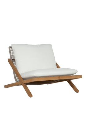 Teak Framed Indoor/Outdoor Lounge Chair by Splendido Bari Accent Chair