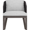 Contemporary Indoor/Outdoor Weave & Teak Dining Chair | Splendido Capri | Oroa.com