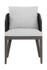 Contemporary Indoor/Outdoor Weave & Teak Dining Chair | Splendido Capri | Oroa.com