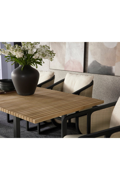 Modern European furniture - Teak Indoor/Outdoor Extendable Dining Table  - www.oroa.com