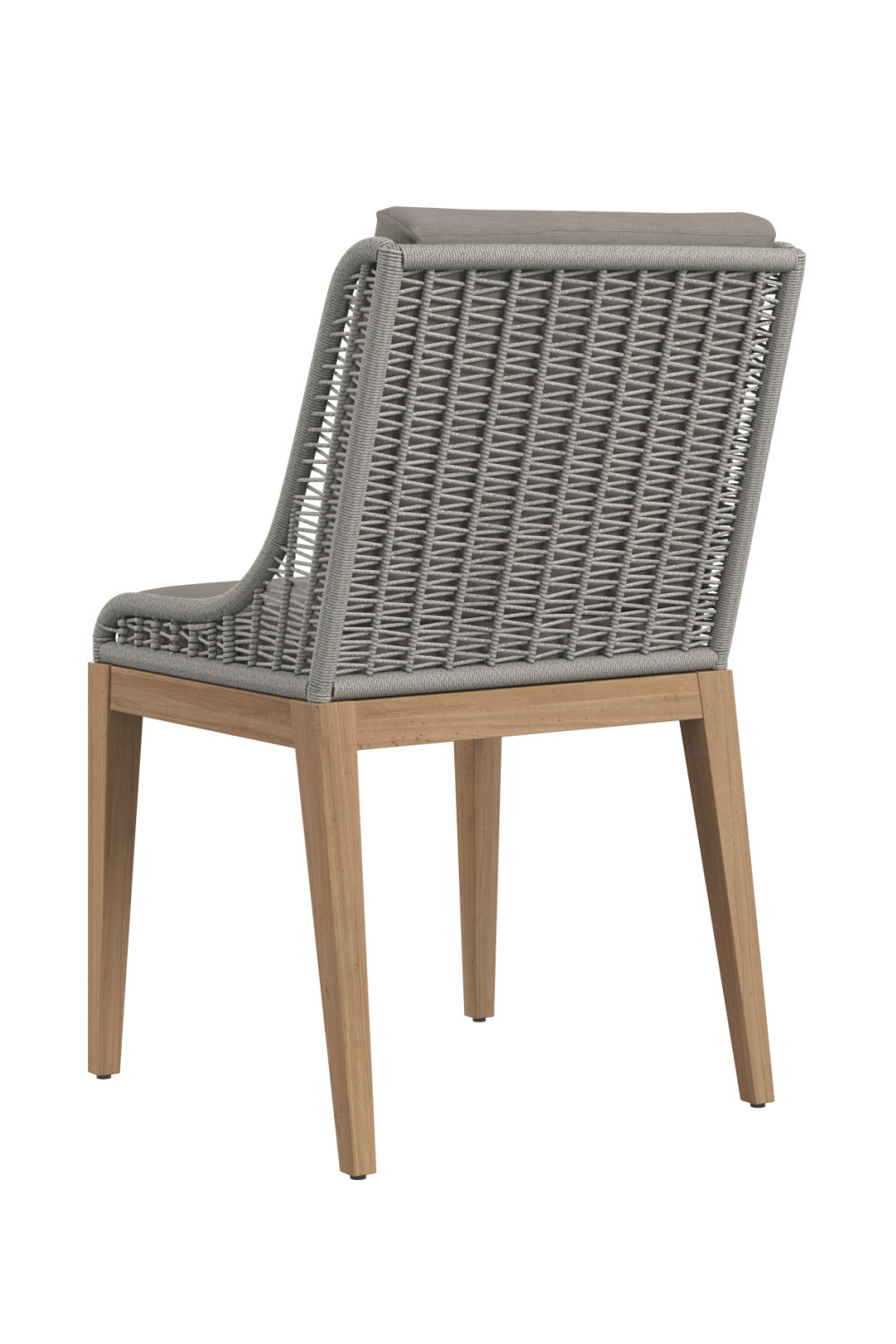 Modern European furniture - Contemporary Indoor/Outdoor Teak & Woven Dining Chair - www.oroa.com
