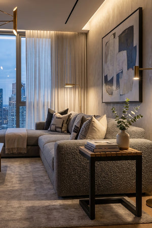 Modern European furniture - C-Shaped Teak Indoor/Outdoor End Table - www.oroa.com