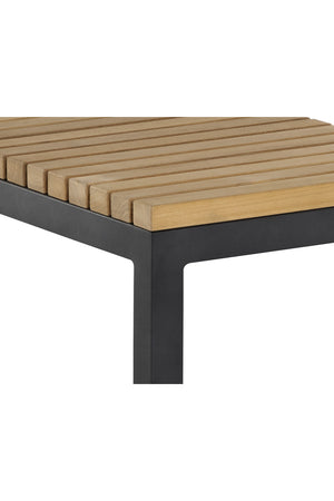Modern European furniture - C-Shaped Teak Indoor/Outdoor End Table - www.oroa.com
